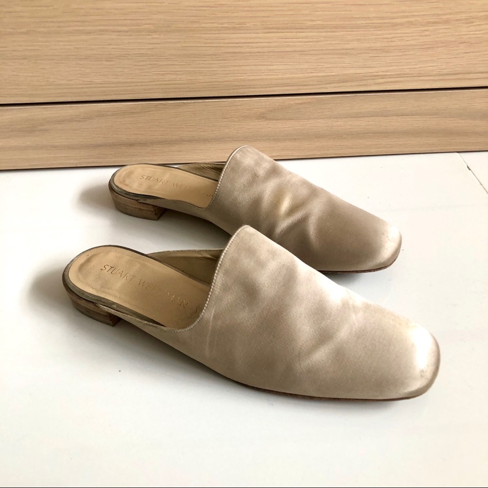 Stuart Weitzman - Mulearky Satin Slip On